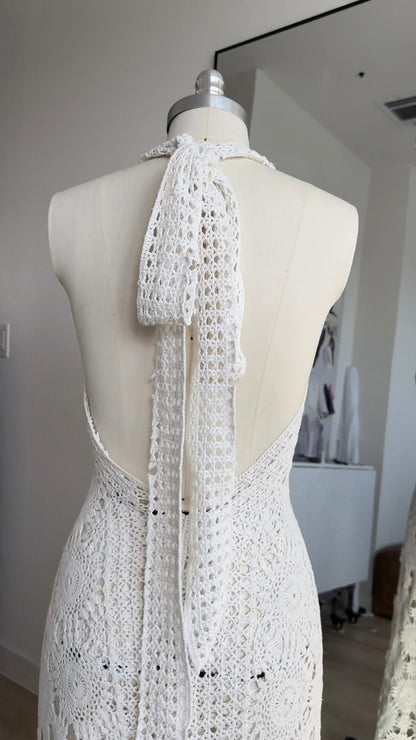 Vintage Crochet Tablecloth Dress